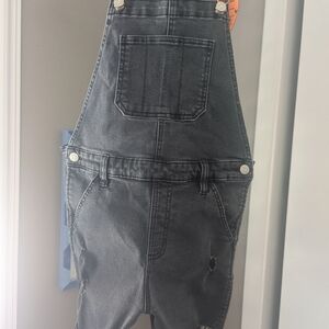 Epic Treads Black Denim Overalls